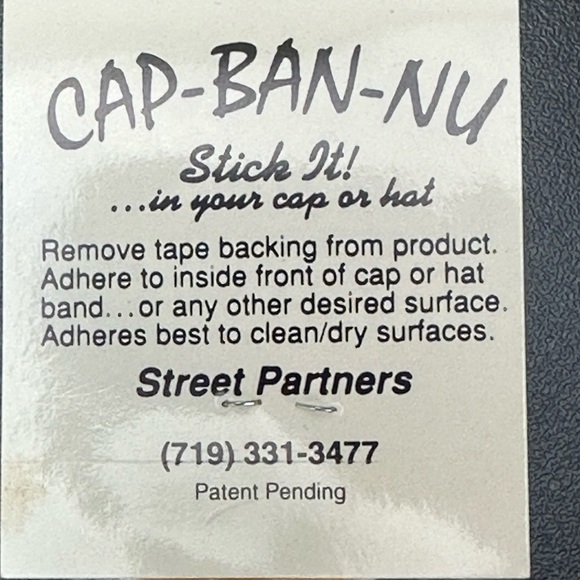 New Cap-Ban-Nu Disposable Sweatband For Caps & Hats Beige Lot of 3 Padded - Picture 4 of 7